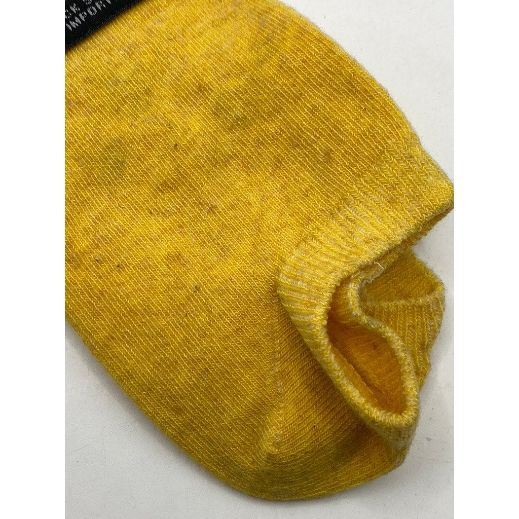 B.ELLA Women's Yellow Knit Cotton-Blend Solid Fifi Ankle Socks SZ OS