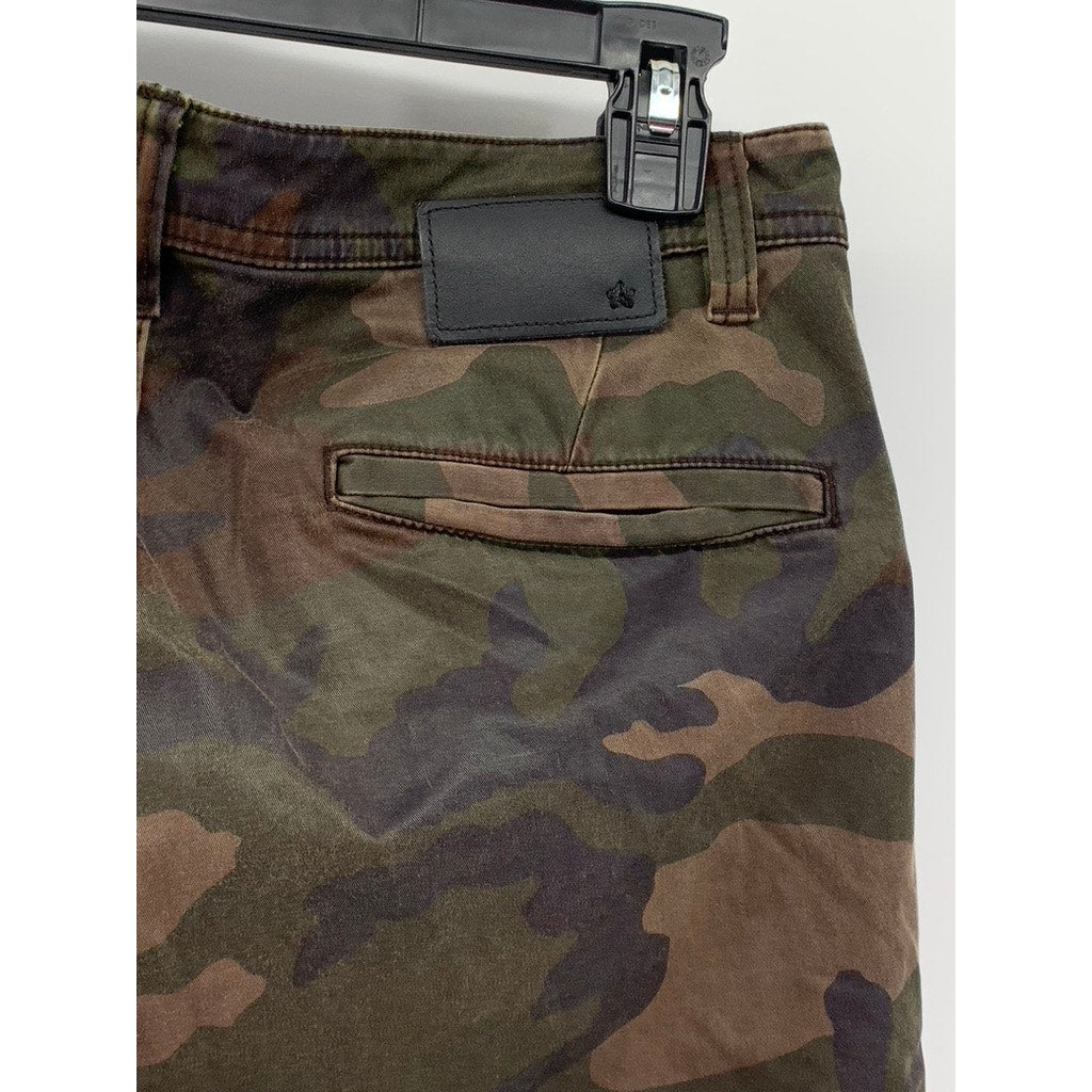 JOHN VARVATOS STAR USA Men's Green Camo Cargo Skinny Jeans SZ 29