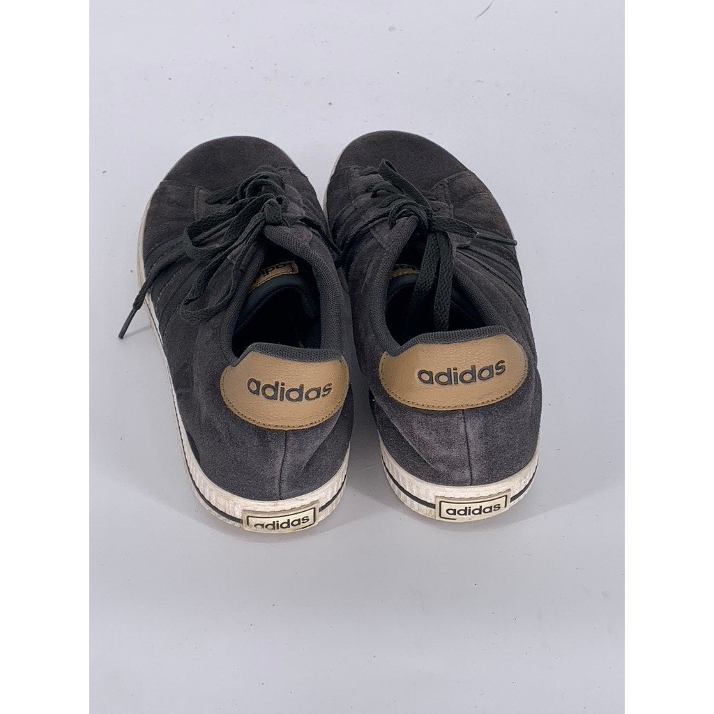 ADIDAS Men's Black Daily 3.0 3-Stripe Low-Top Casual Skater Sneakers SZ 12