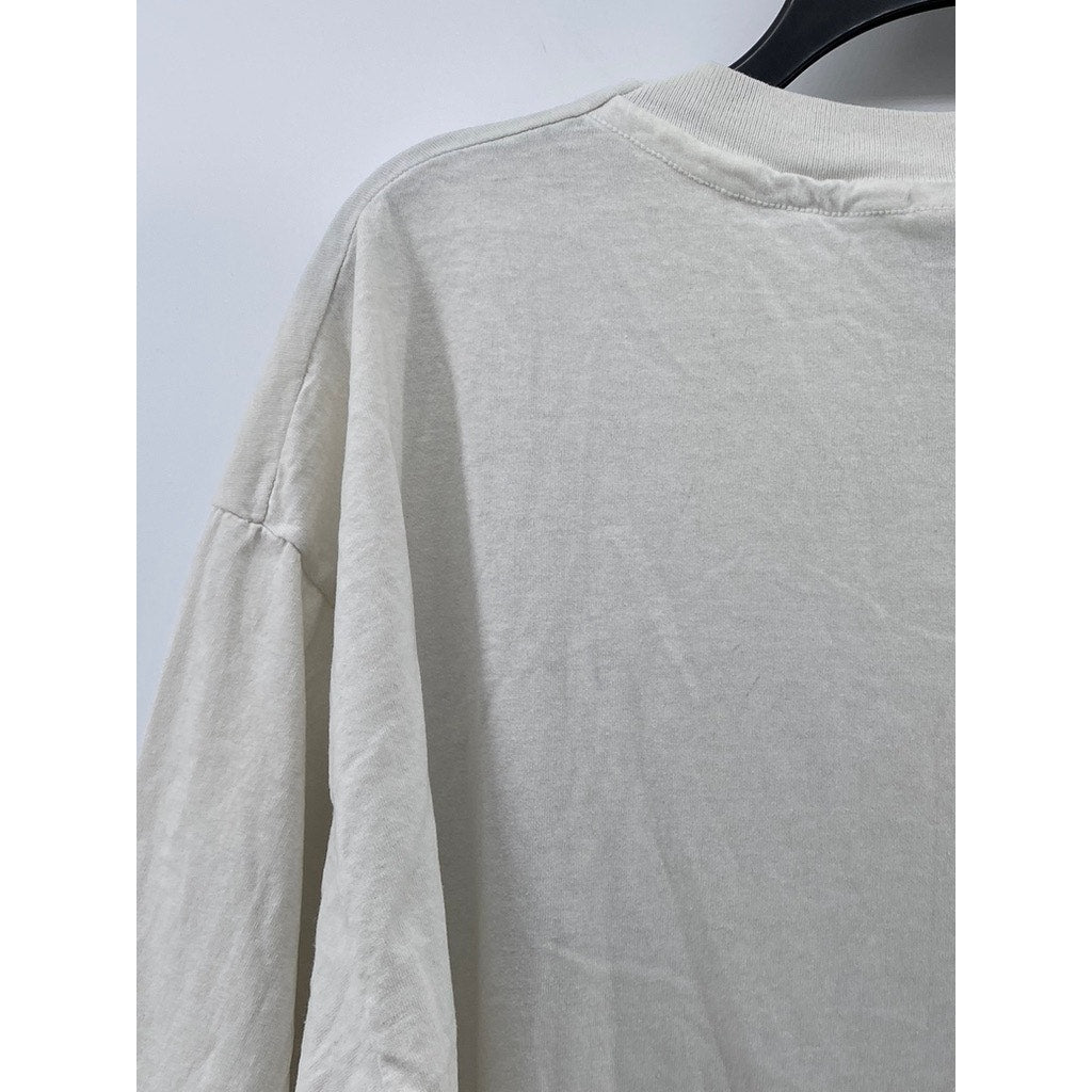 HANES Unisex Adult White Graphic Puerto Rico Crewneck Short Sleeve T-Shirt SZ XL