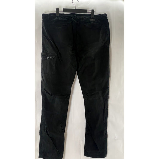PRPS Goods & Co. Men's Black Solid Straight-Leg Front Cargo Pockets Jeans SZ 40