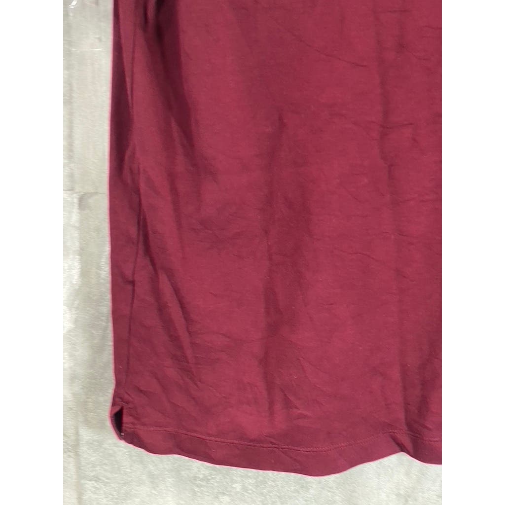 BANANA REPUBLIC Men's Tall California Burgundy Slim-Fit Dress Polo SZ M/T