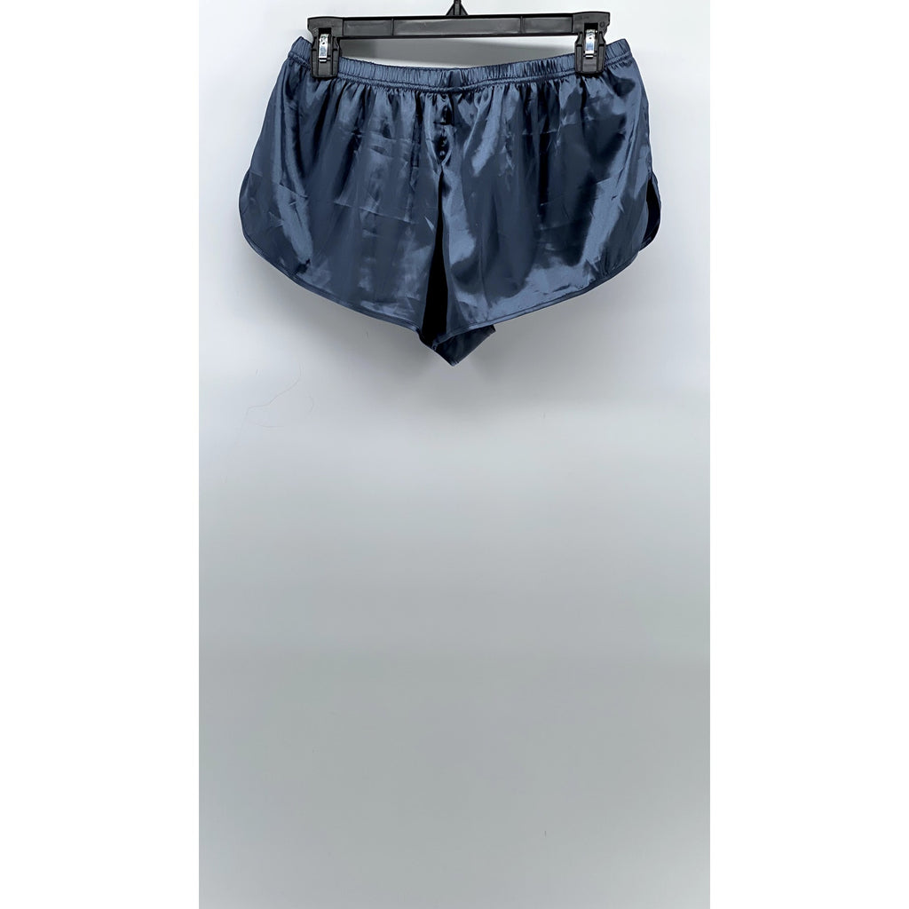 UNBRANDED Women's Blue Lightweight Pull-On Pajama Shorts SZ M