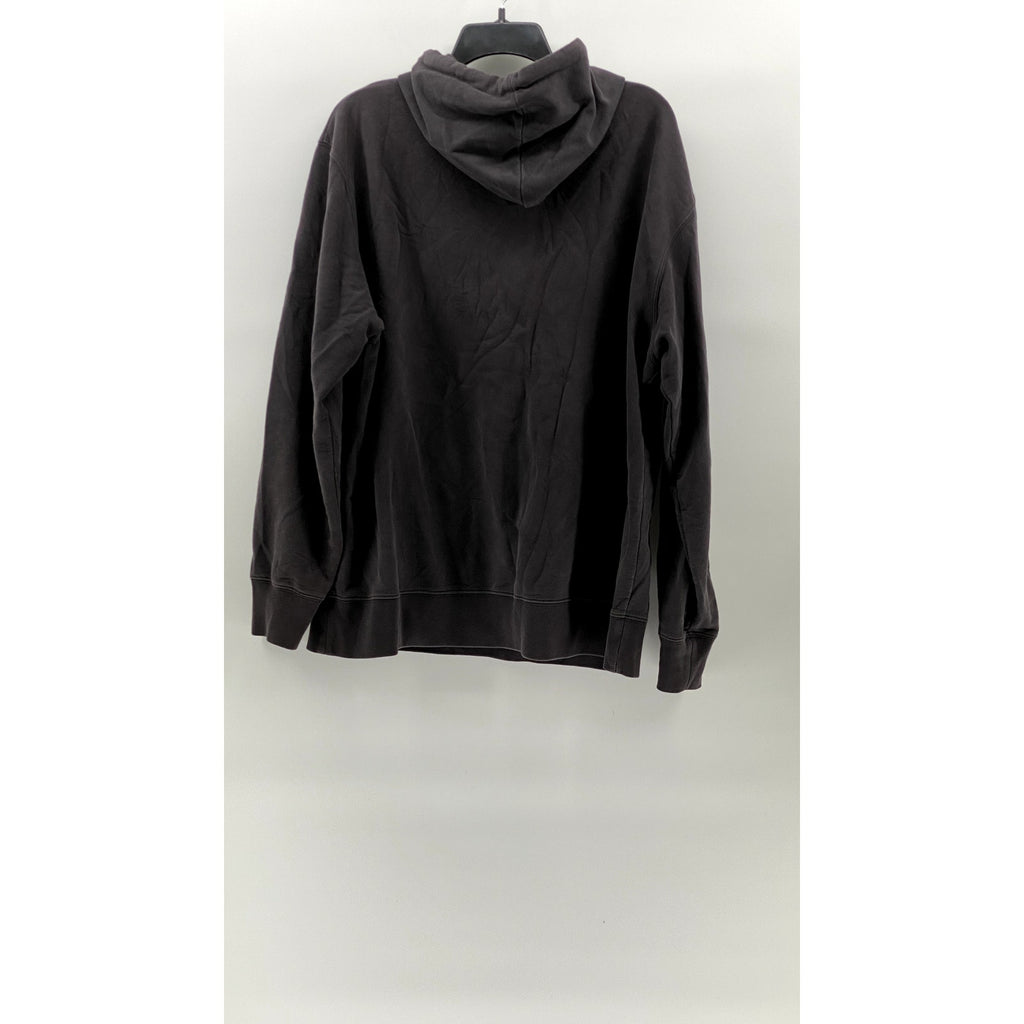 47' BRAND Men's Gray Michigan Patch Logo Long Sleeve Pullover Hoodie SZ M