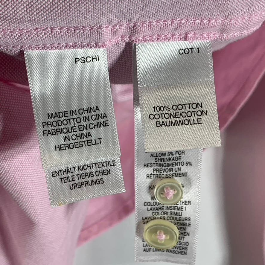 PAUL SMITH Jeans Men's Pink Tailored-Fit Button-Up Long Sleeve Shirt SZ S