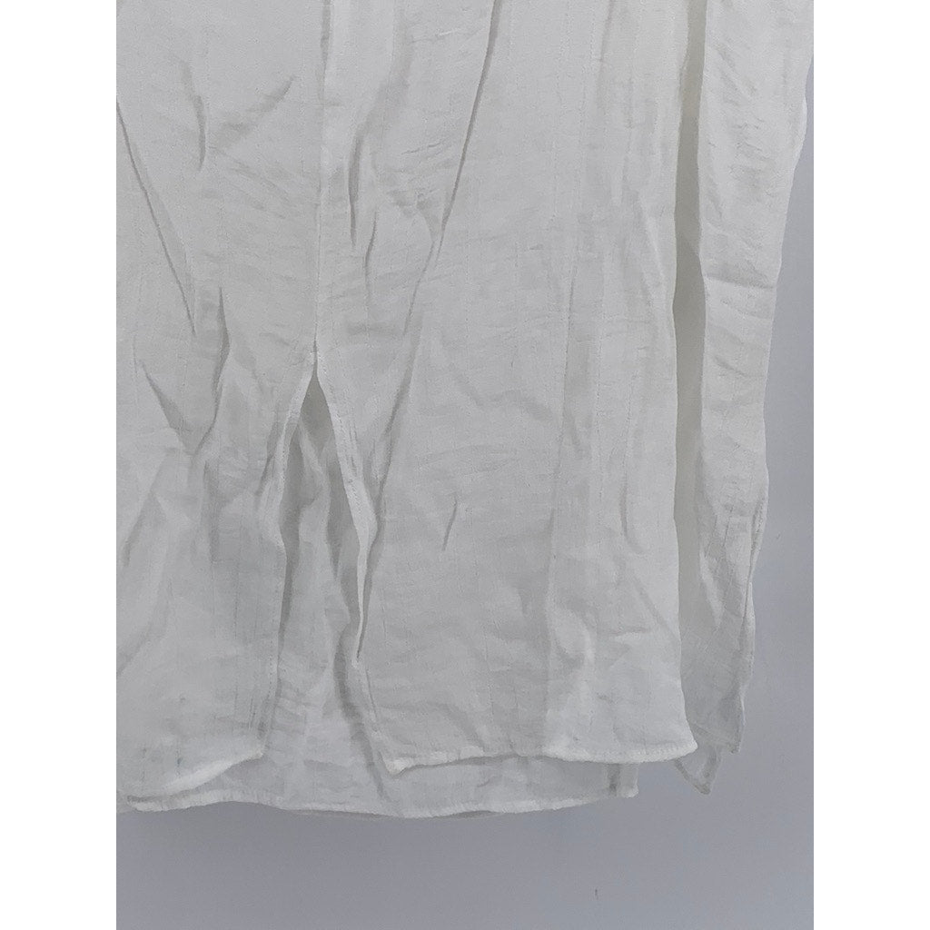 CRISTINA B Women's White Scoop-Neck Sleeveless Top SZ S