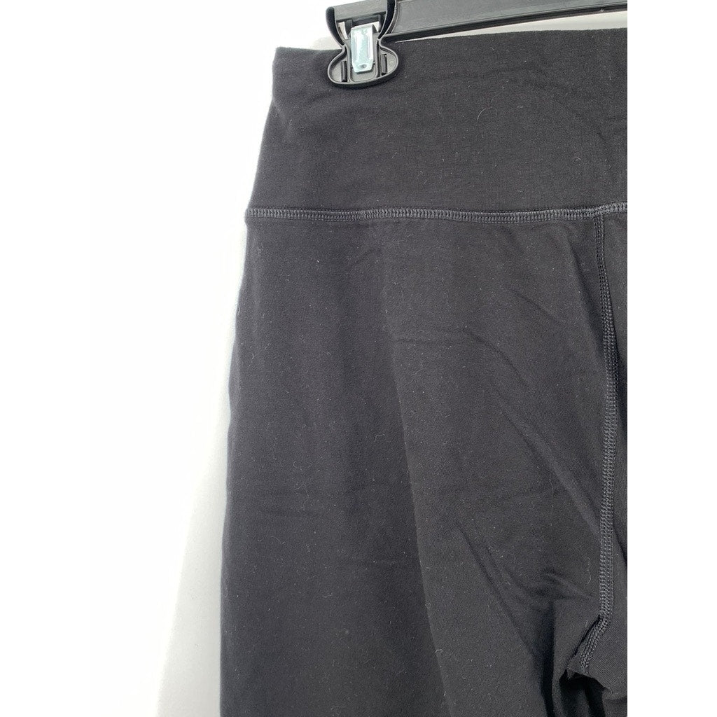 ATHLETIC WORKS Women's Black Solid Jogger Sweatpants SZ M
