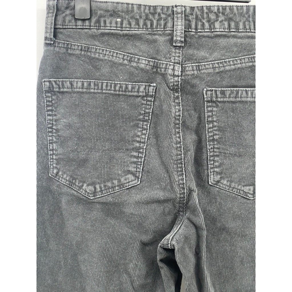 AMERICAN EAGLE Women's Black Corduroy Super Stretch X-Short Pants SZ 6