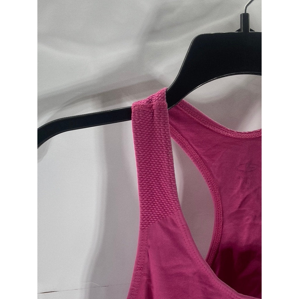C9 By CHAMPION Women' Fuchsia Scoop-Neck Racerback Pullover Sports Bra SZ S