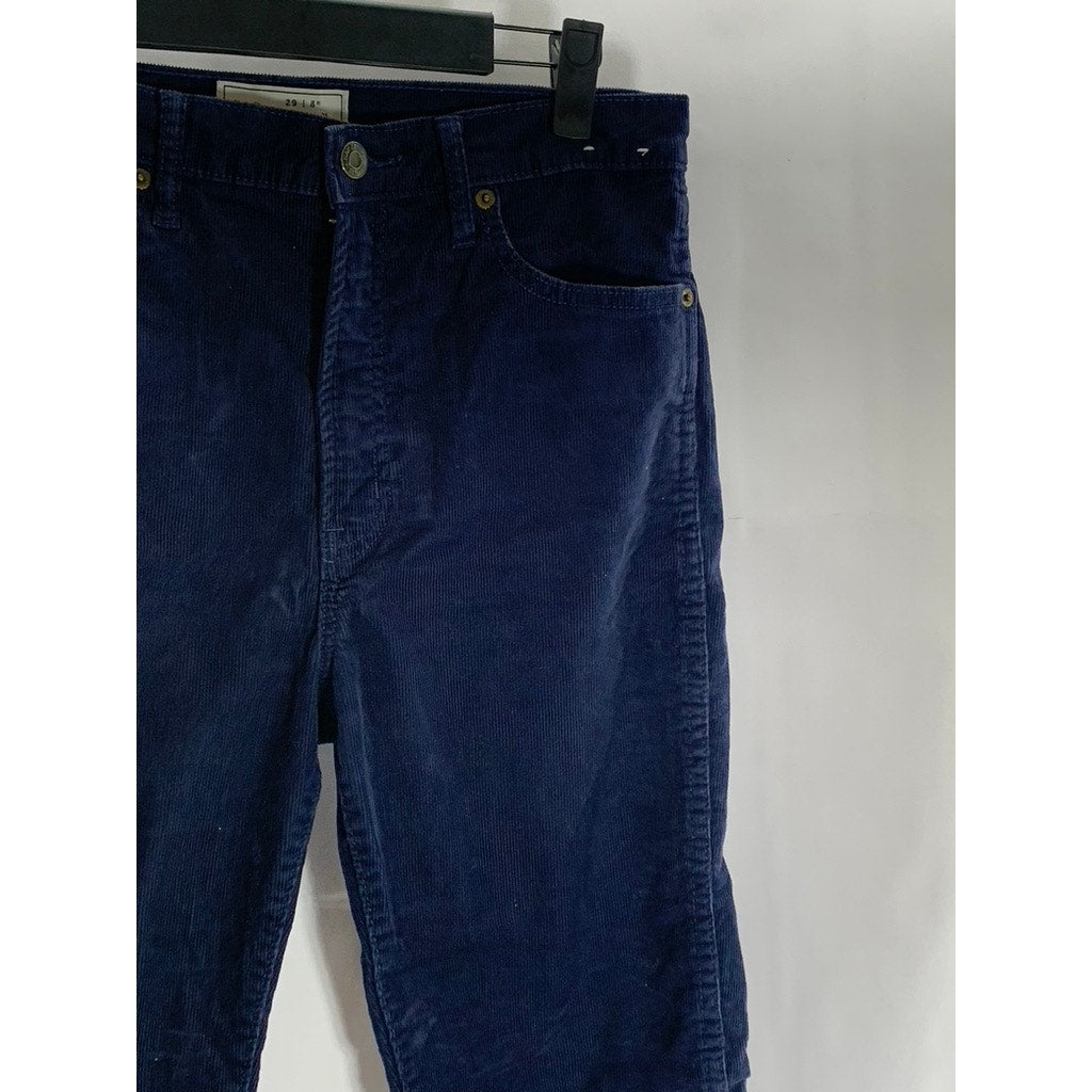 GAP Women's Navy Uniform Vintage Slim High-Rise Corduroy Pant SZ 29