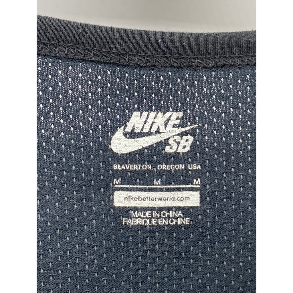 NIKE SB Men's Black Crewneck Dri-Fit Short Sleeve Active T-Shirt SZ M