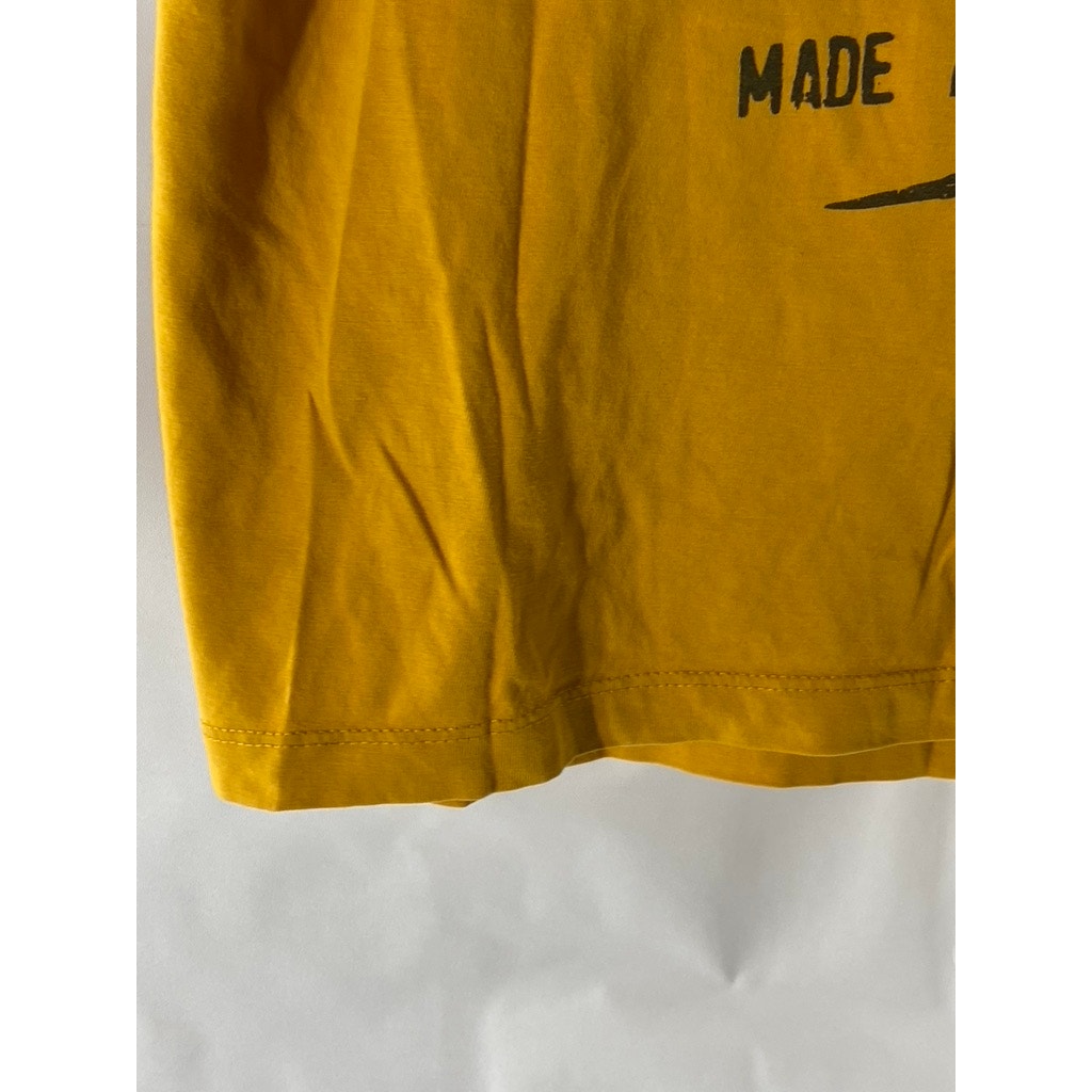 THE ROADSTER LIFE CO. Men's Yellow Graphic Crewneck Short Sleeve T-Shirt SZ L