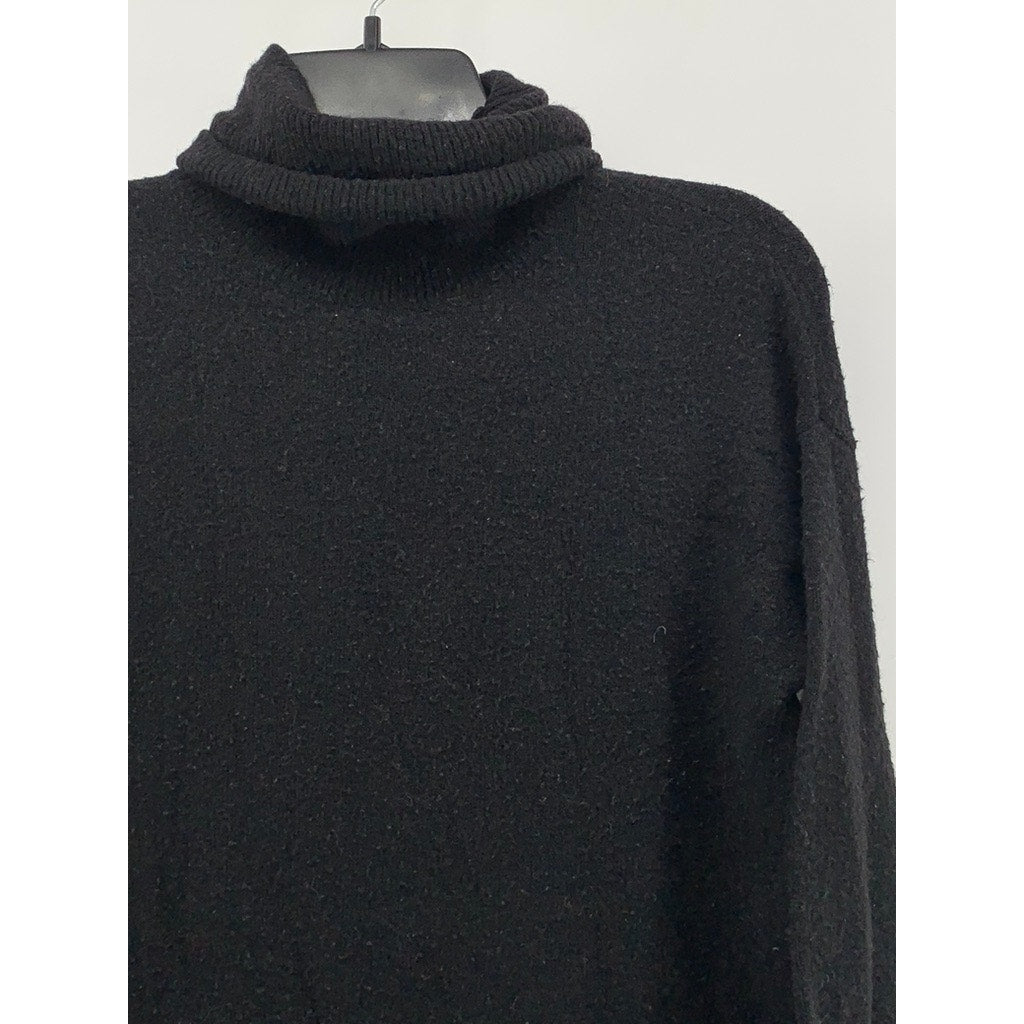 HALOGEN Women's Black Turtleneck Oversized Sweater SZ XS
