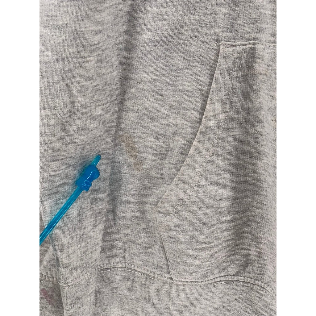 NICKELODEON Kids' Gray Graphic Hey Arnold! Pullover Hoodie SZ XL