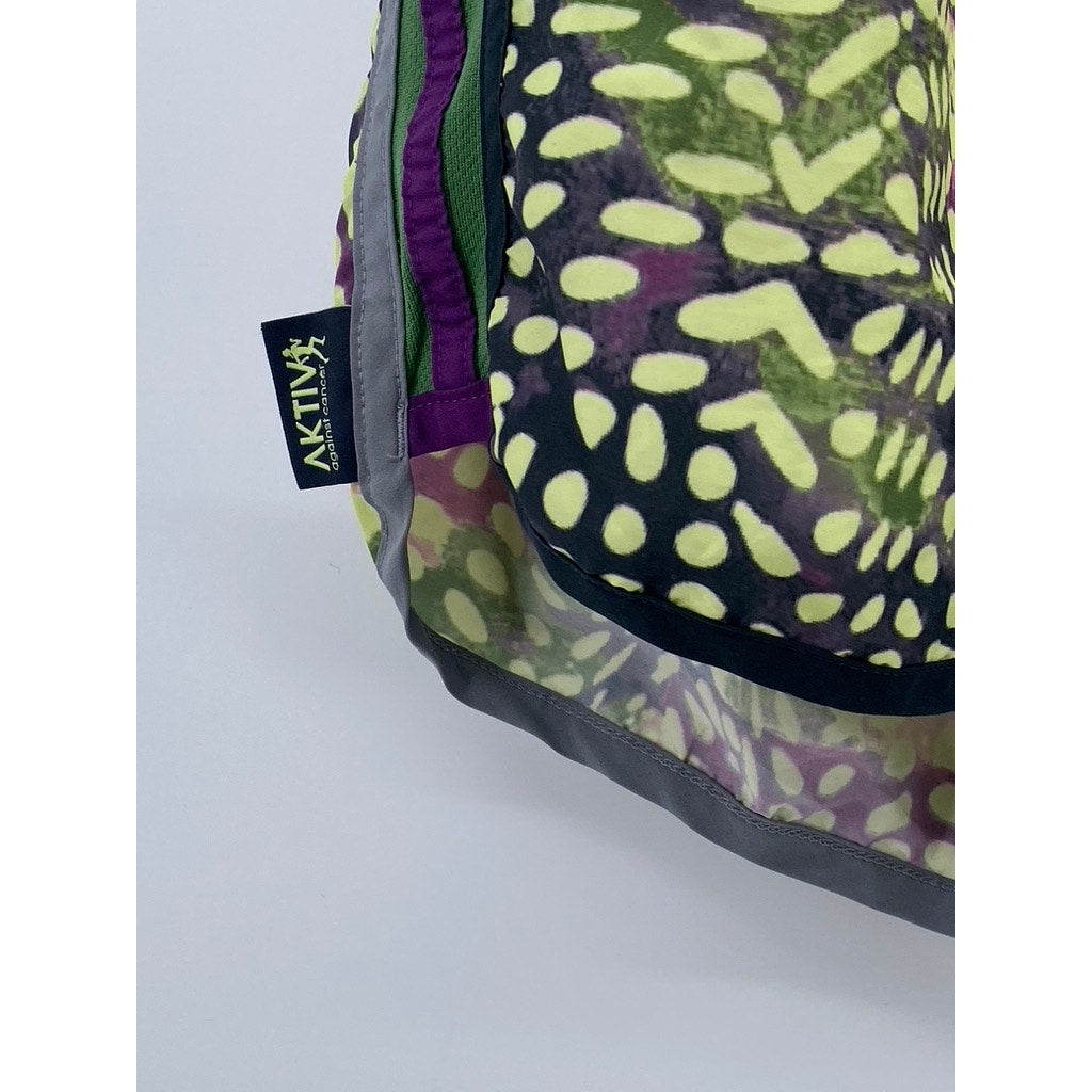 ADIDAS Women's Green Printed Climalite Elastic Waist Active Running Shorts SZ S