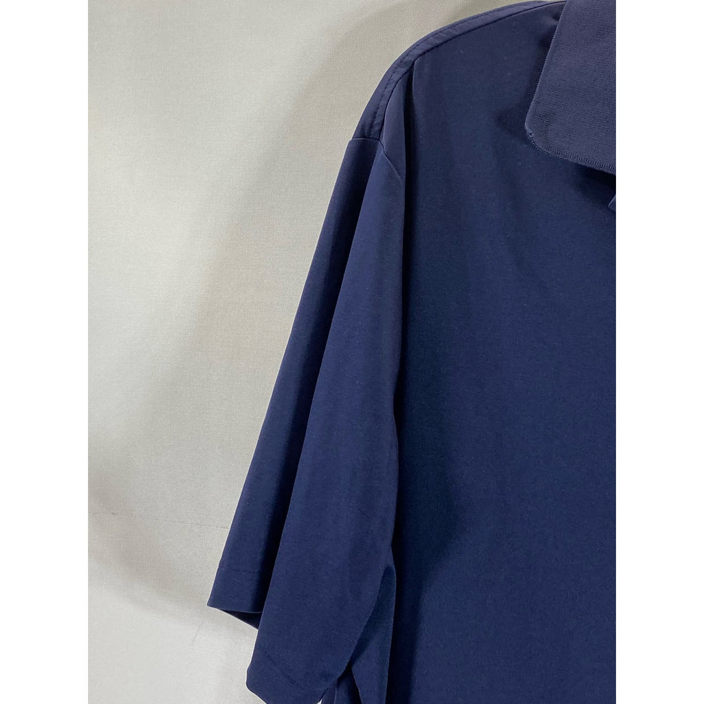 POLO RALPH LAUREN Men's Navy Short Sleeve Two-Button Polo Shirt SZ XL