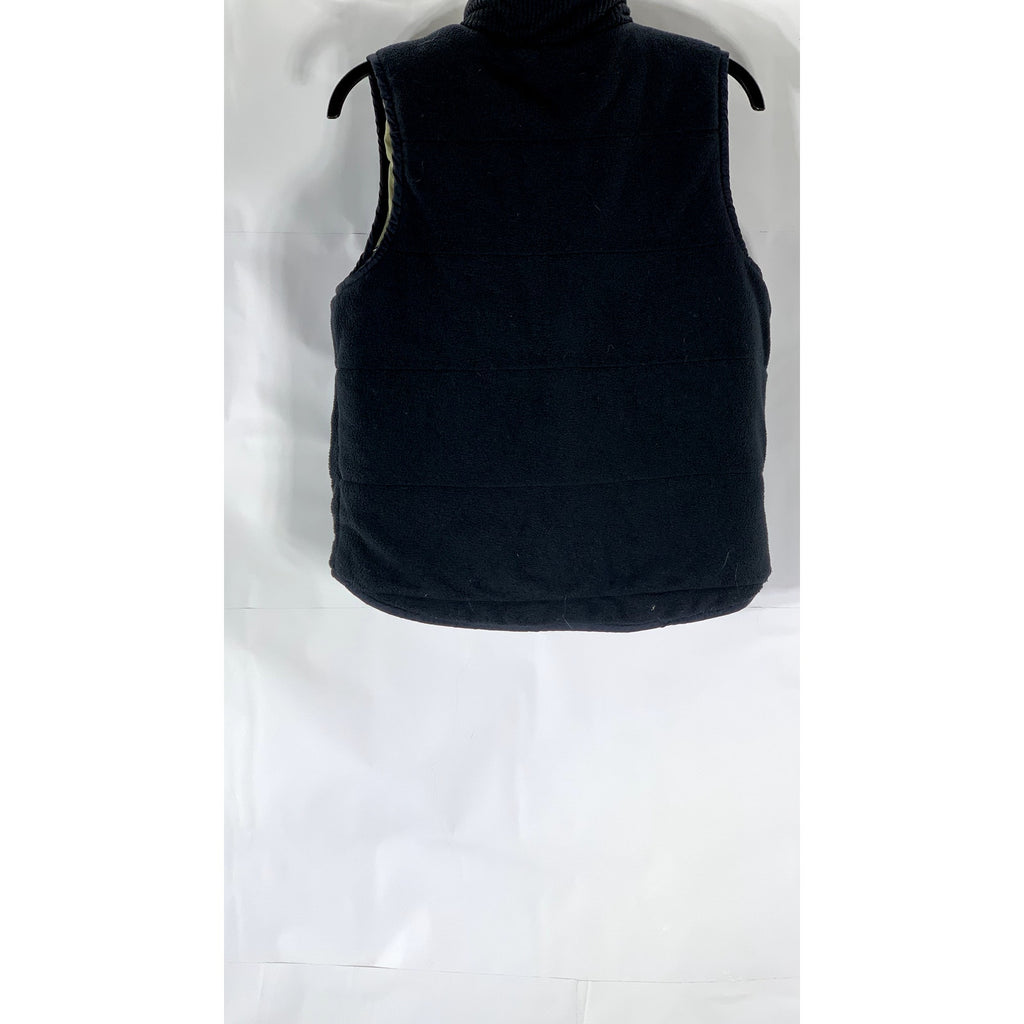 IN CROWD Women's Vintage Tan-Black Reversible Sleeveless Vest SZ M