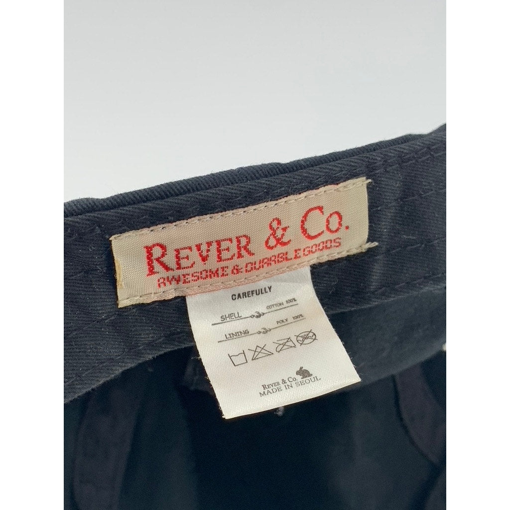 REVER & CO Unisex Adult Black Korea Flag Patch Adjustable Baseball Hat SZ OS