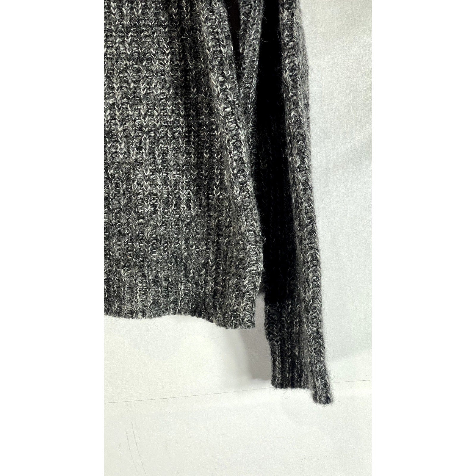 ANDREA JOVINE Women's Heather Gray Knit Pullover Sweater SZ L