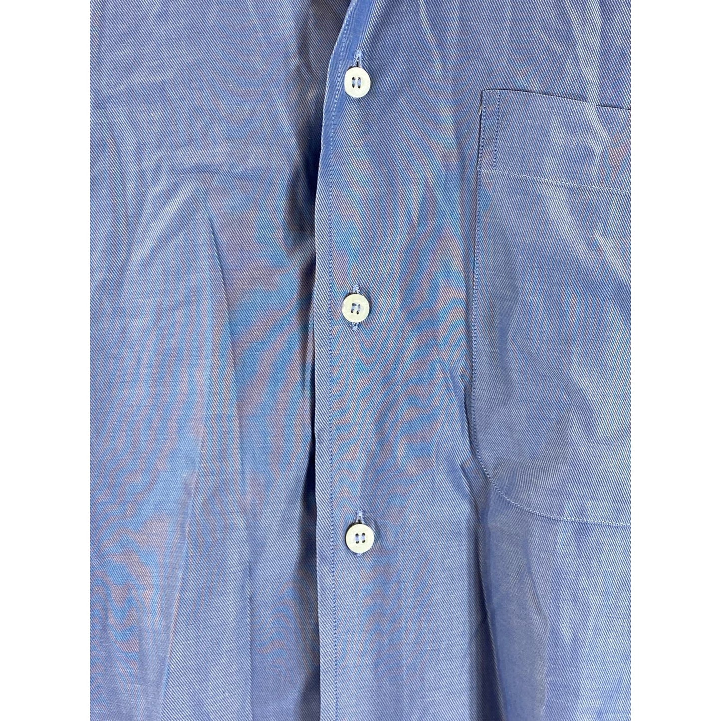 BRIONI FOR NEIMAN MARCUS Men's Blue Button-Up Long Sleeve Shirt SZ S