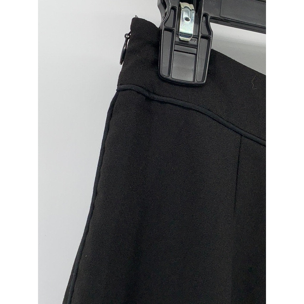 OAK+FORT Women's Black Cuffed Straight-Leg Pants SZ 2