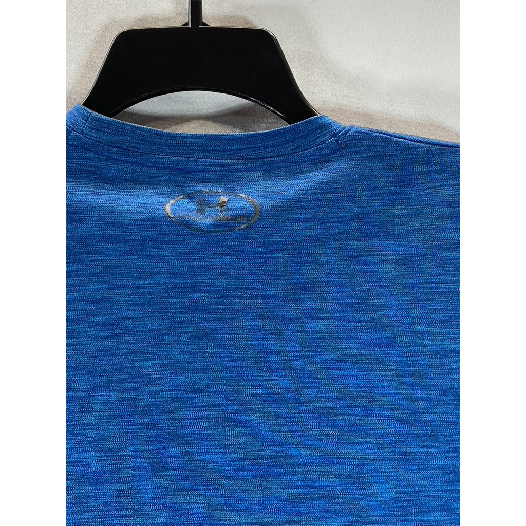 UNDER ARMOUR Men's Dark Blue Crewneck Heatgear Loose Active T-Shirt SZ M