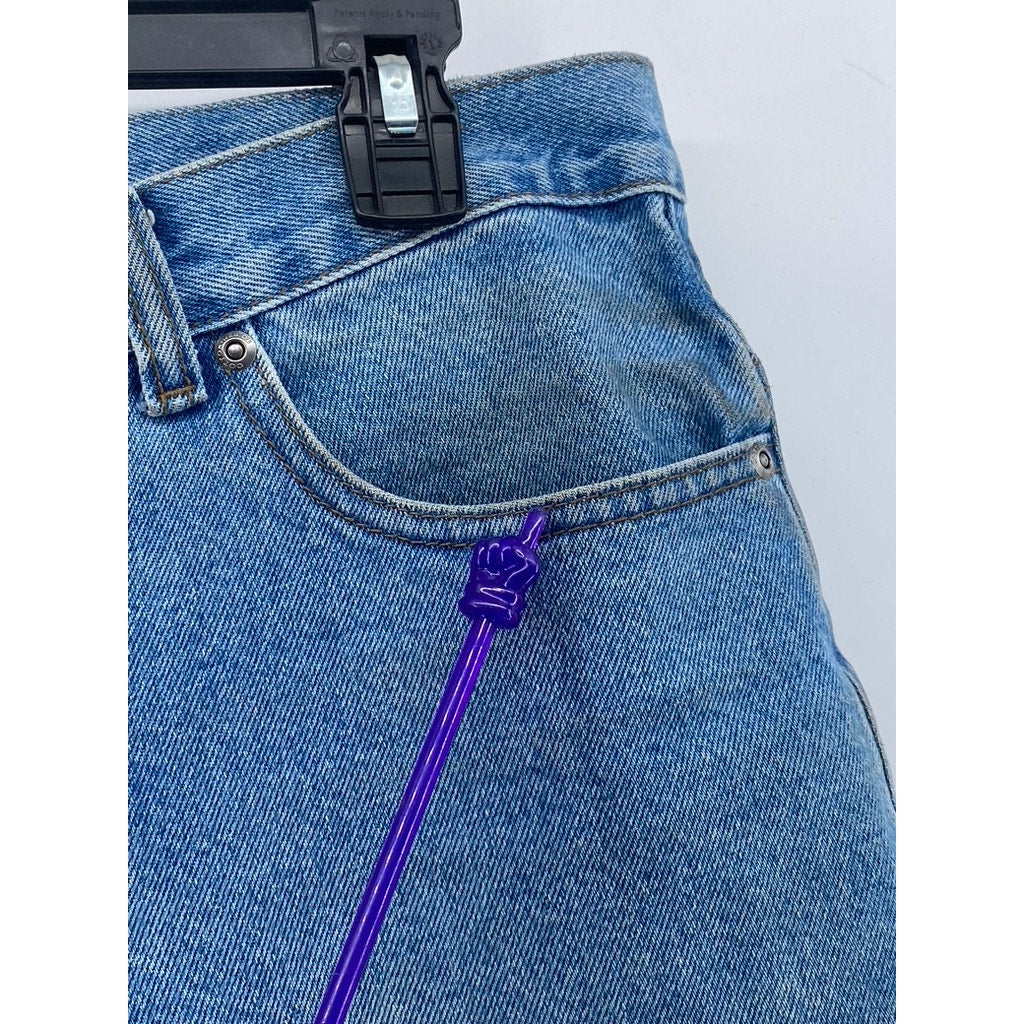 COTTON WEB.DE Men's Vintage Denim Regular-Fit Bermuda Shorts SZ 33