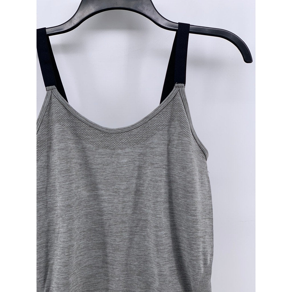 KATHY CURVY Women's Gray Scoop-Neck Tank Top SZ OS