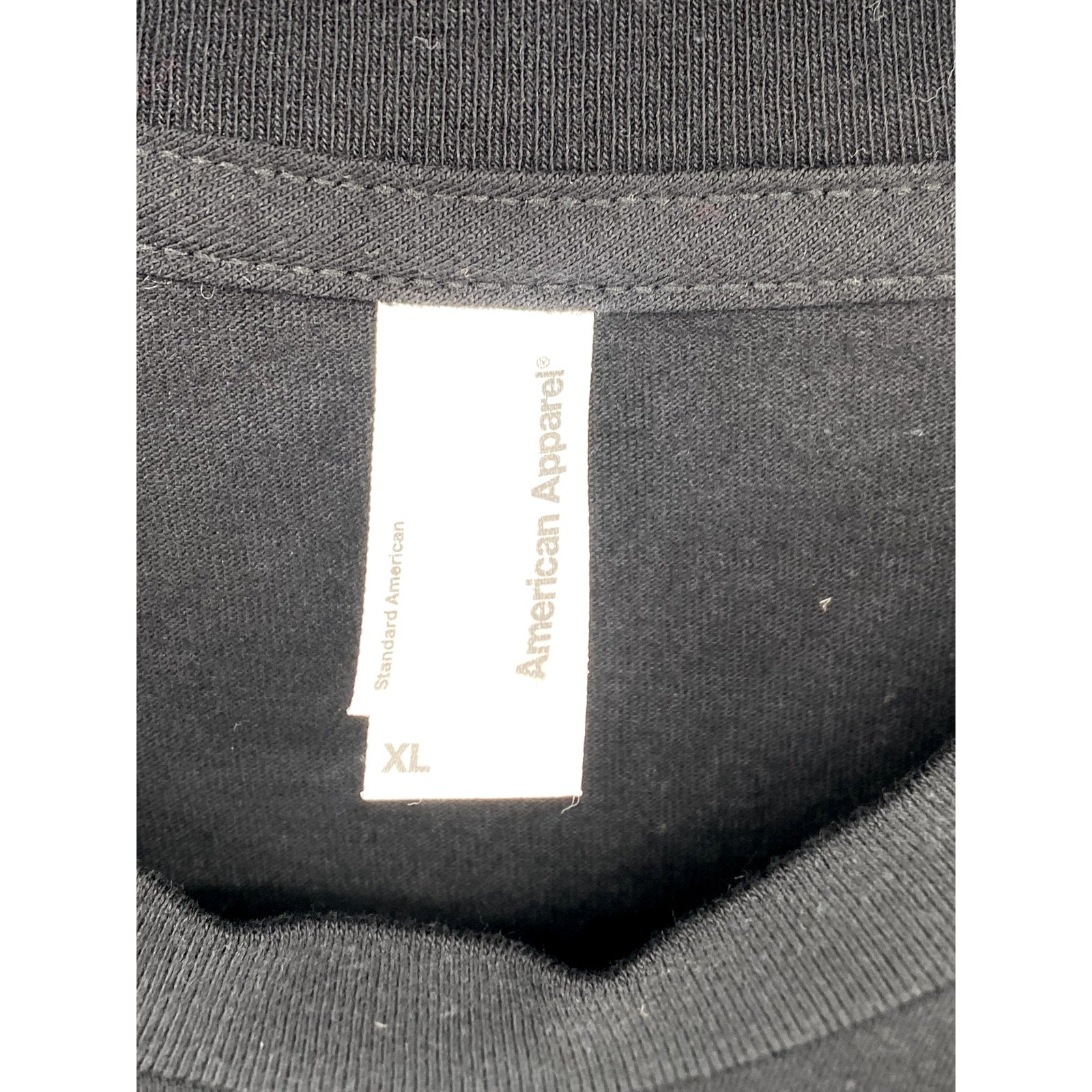 AMERICAN APPAREL Men's Black Crewneck The Fakers Perfume Bottle T-Shirt SZ XL