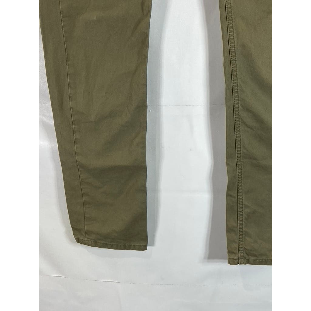 SUPERDRY Men's Khaki The Rookie Five-Pocket Chino Trousers SZ M