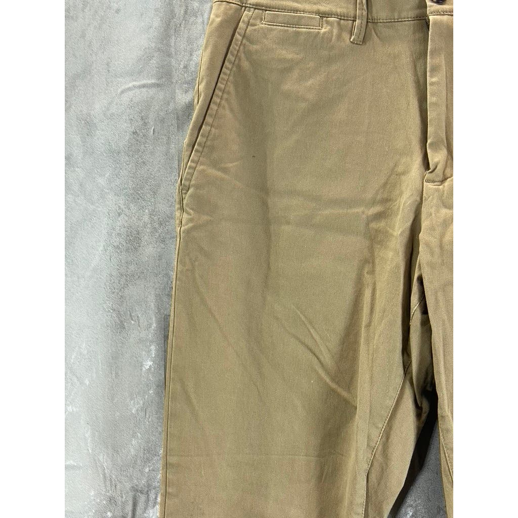 GOODFELLOW & CO Men's Sculptural Tan Athletic-Fit Hennepin Chino Pants SZ 30X30