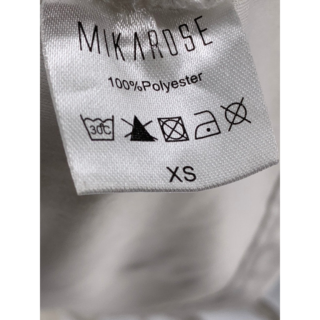 MIKAROSE Women's Cream Embroidered Lace Midi Dress SZ XS