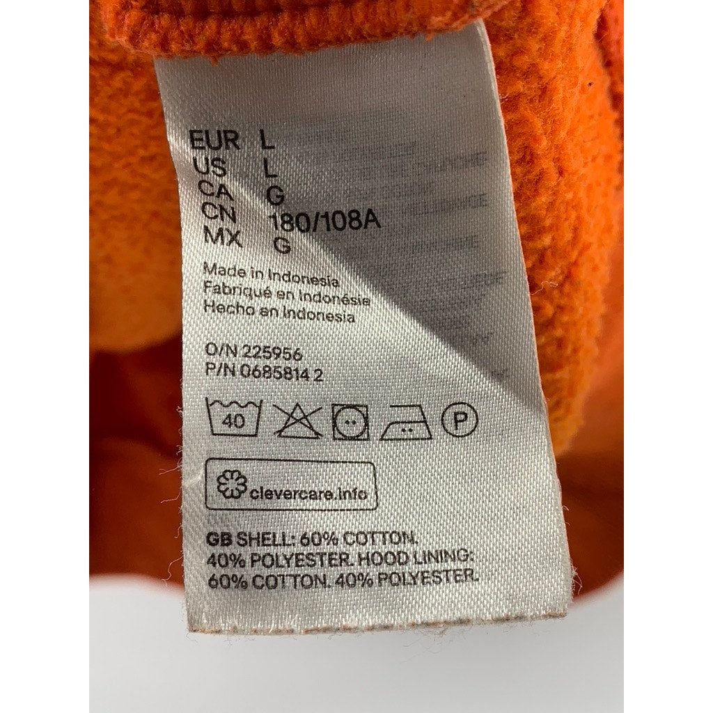 H&M Men's Orange Classic Relaxed Fit Hoodie SZ L