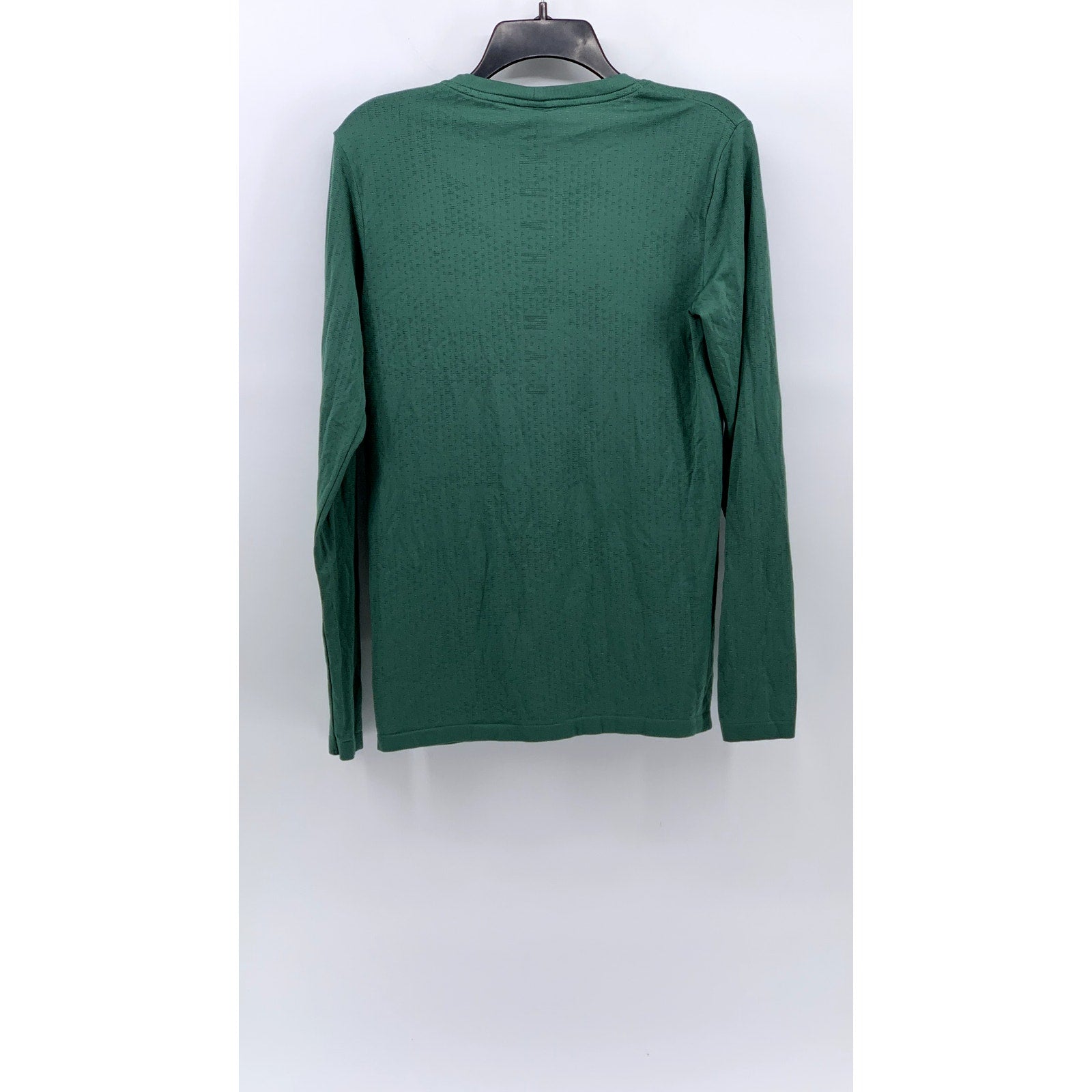 GYMSHARK Men's Green Sport Seamless Slim Fit Crewneck Long Sleeve T-Shirt SZ S