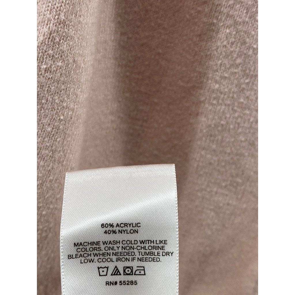 EXPRESS Women's Light Pink Open Front Balloon Elbow Sleeves Duster SZ S