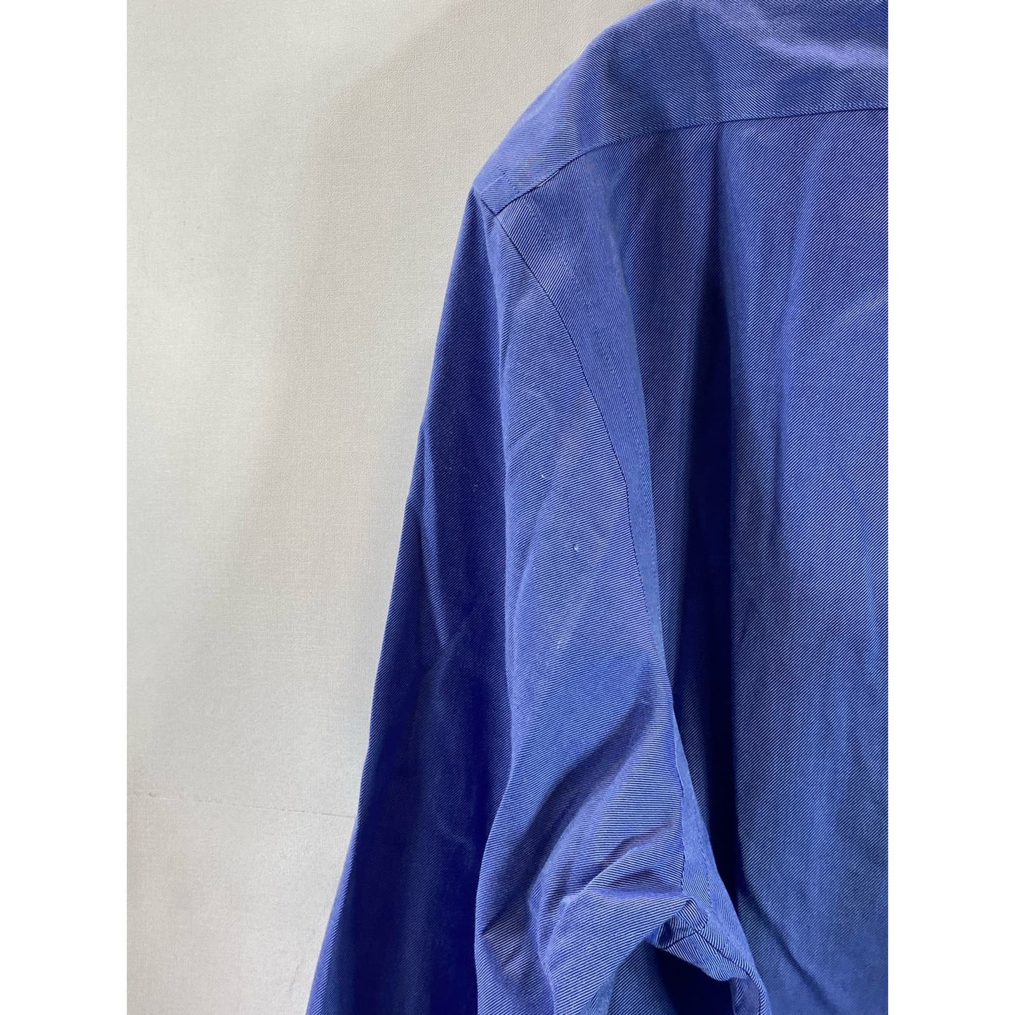 BANANA REPUBLIC Men's Blue Non-Iron Classic-Fit Button-Up Long Sleeve Shirt SZ L