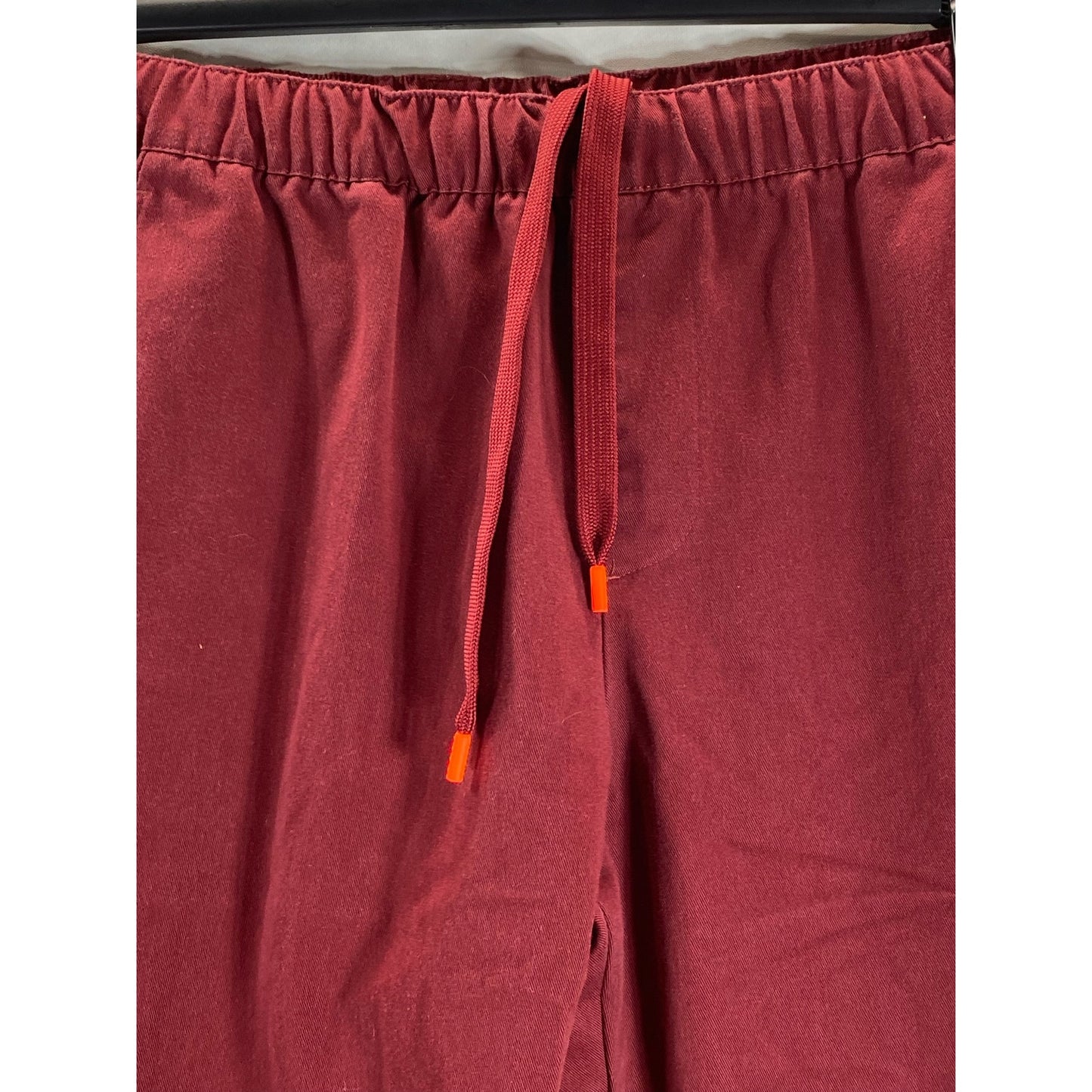 ADIDAS Men's Red Jonah Hill Elastic Waist Straight-Leg Pull-On Chino Pants SZ L