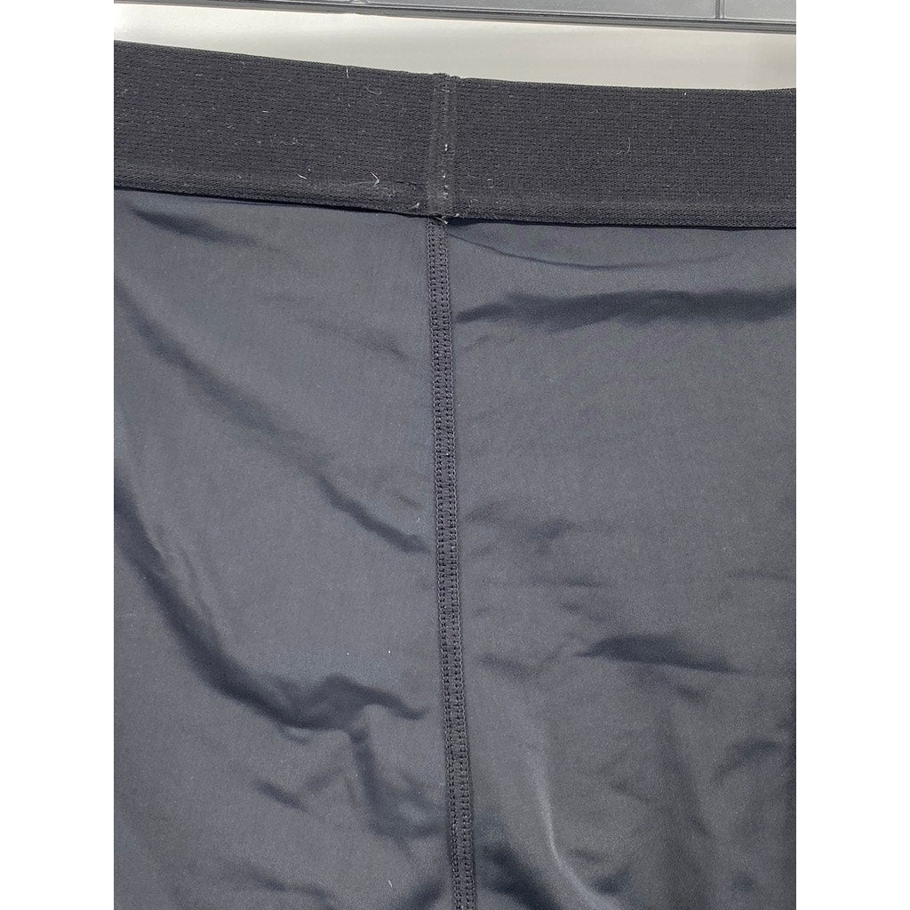THE BRO Men's Black Pull-On Padded Activewear Cycling Shorts SZ S