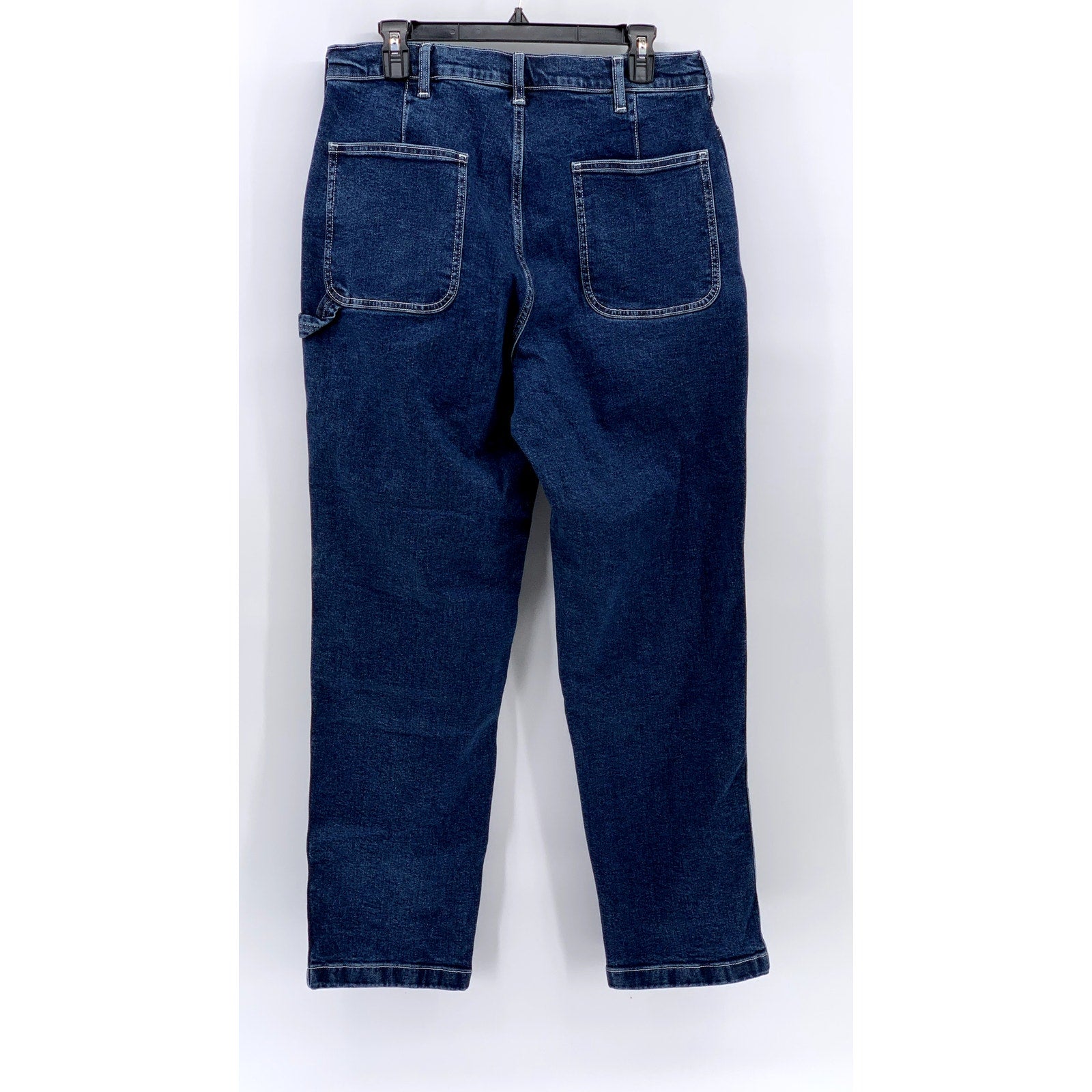 UNIQLO Men's Navy Denim Wide-Fit Work Jeans SZ M