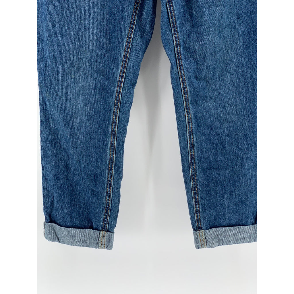 DICKIES Women's Vintage Y2K Blue Denim Cuffed Five-Pocket Jeans SZ 7/28