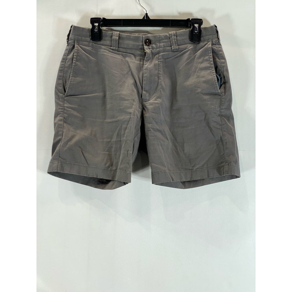 J.CREW Men's Dark Grey Cotton Regular-Fit 7" Chino Shorts SZ 29