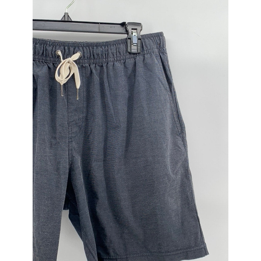 FAIR HARBOR Men's Blue Drawstring Pull-On Swim Shorts SZ L