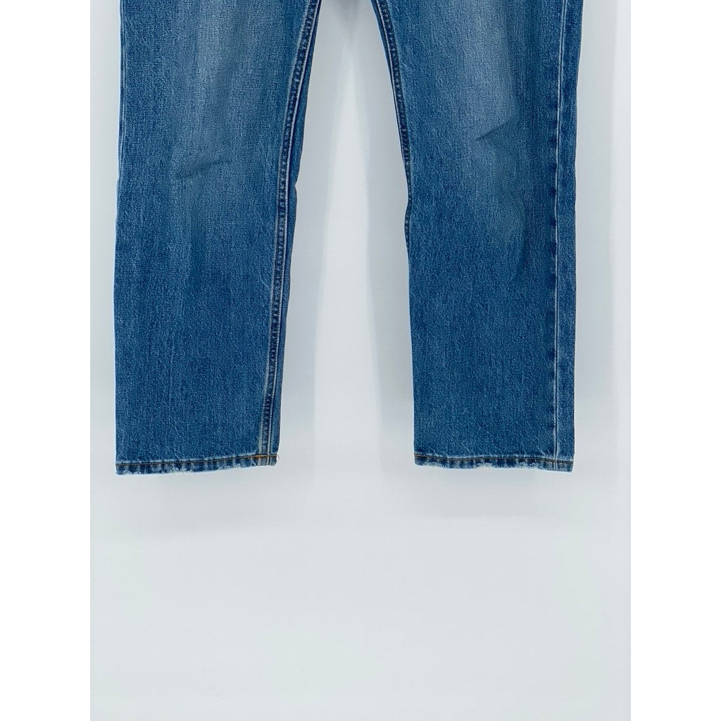 EVERLANE Men’s Dark Blue Denim The Relaxed Straight-Fit Jeans SZ 28