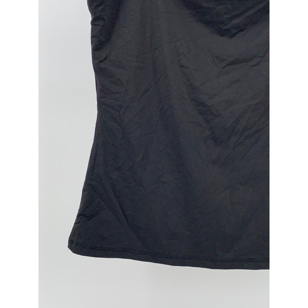 H&M Women's Black Deep Straight-Neck Sleeveless Knit Top SZ S