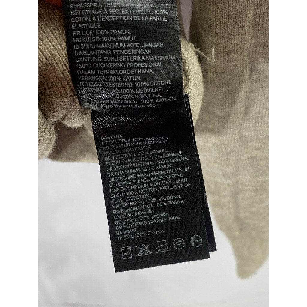 H&M Men's Gray Knit Cotton Crewneck Lightweight Pullover Sweater SZ L