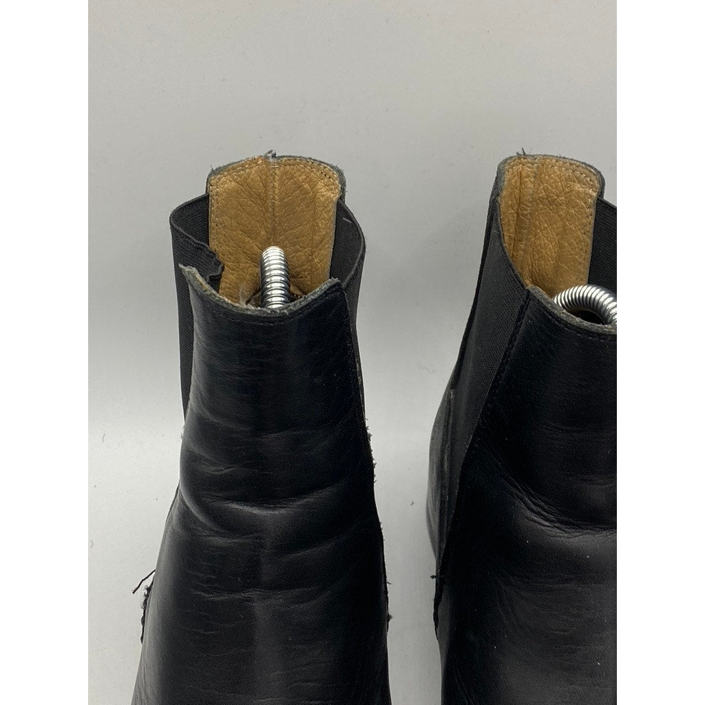 SUTRO FOOTWEAR Women's Black Leather Ortega Round-Toe Ankle Chelsea Boots SZ 8