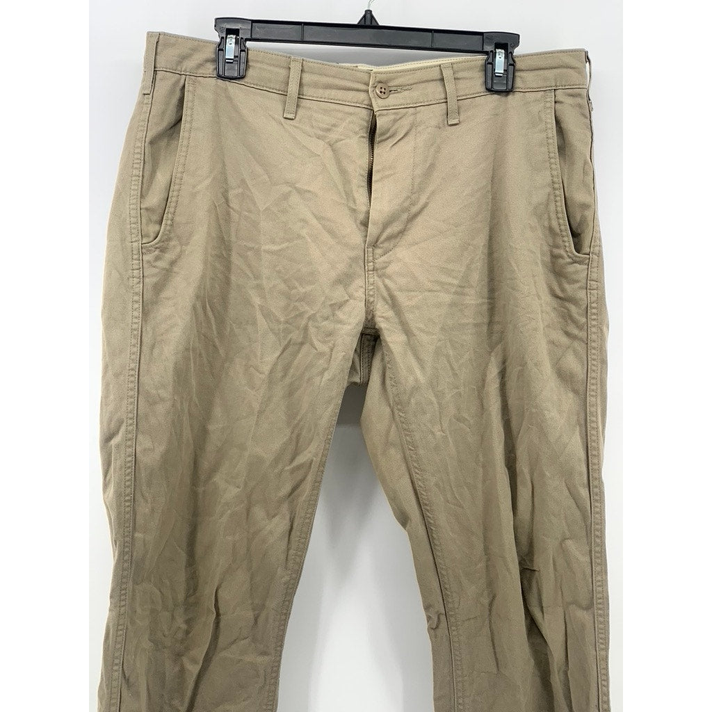 LEVI'S Men's Tan Regular-Fit Tapered Chino Pants SZ 32X34