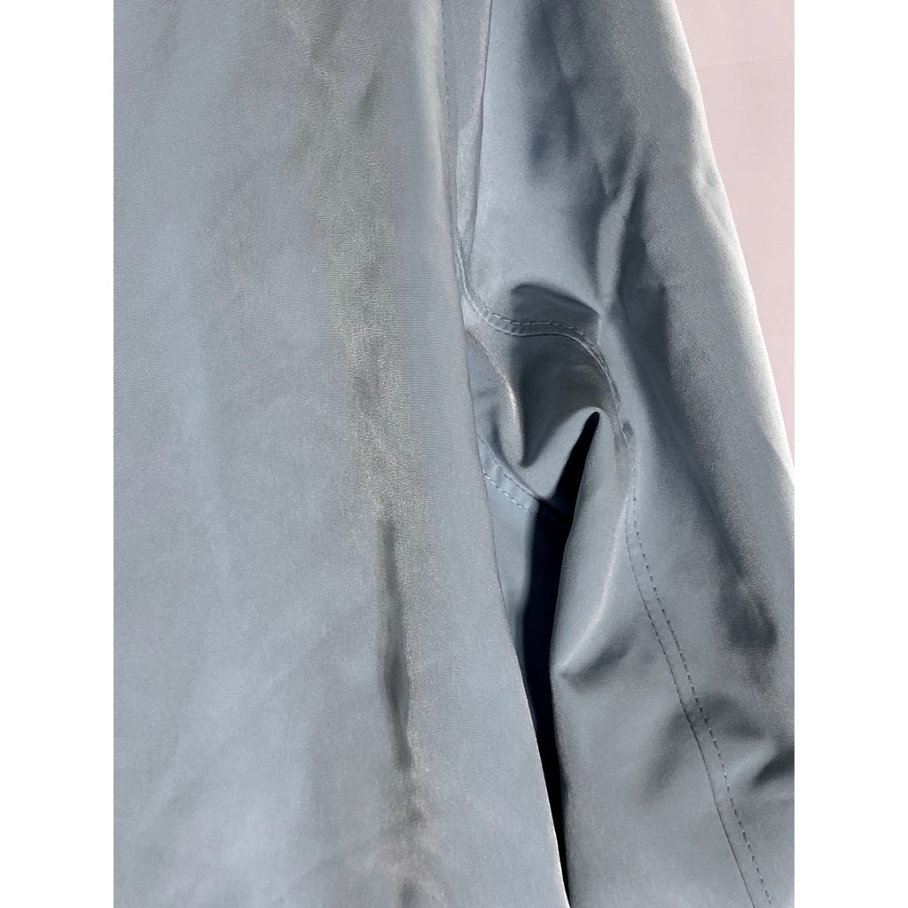 NEW YORK & COMPANY Women's Light Blue Button-Up Long Sleeve Coat SZ L