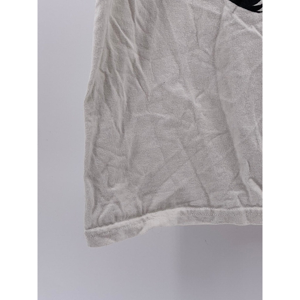 GILDAN Men’s White The Ghost Graphic Crewneck T-Shirt SZ L