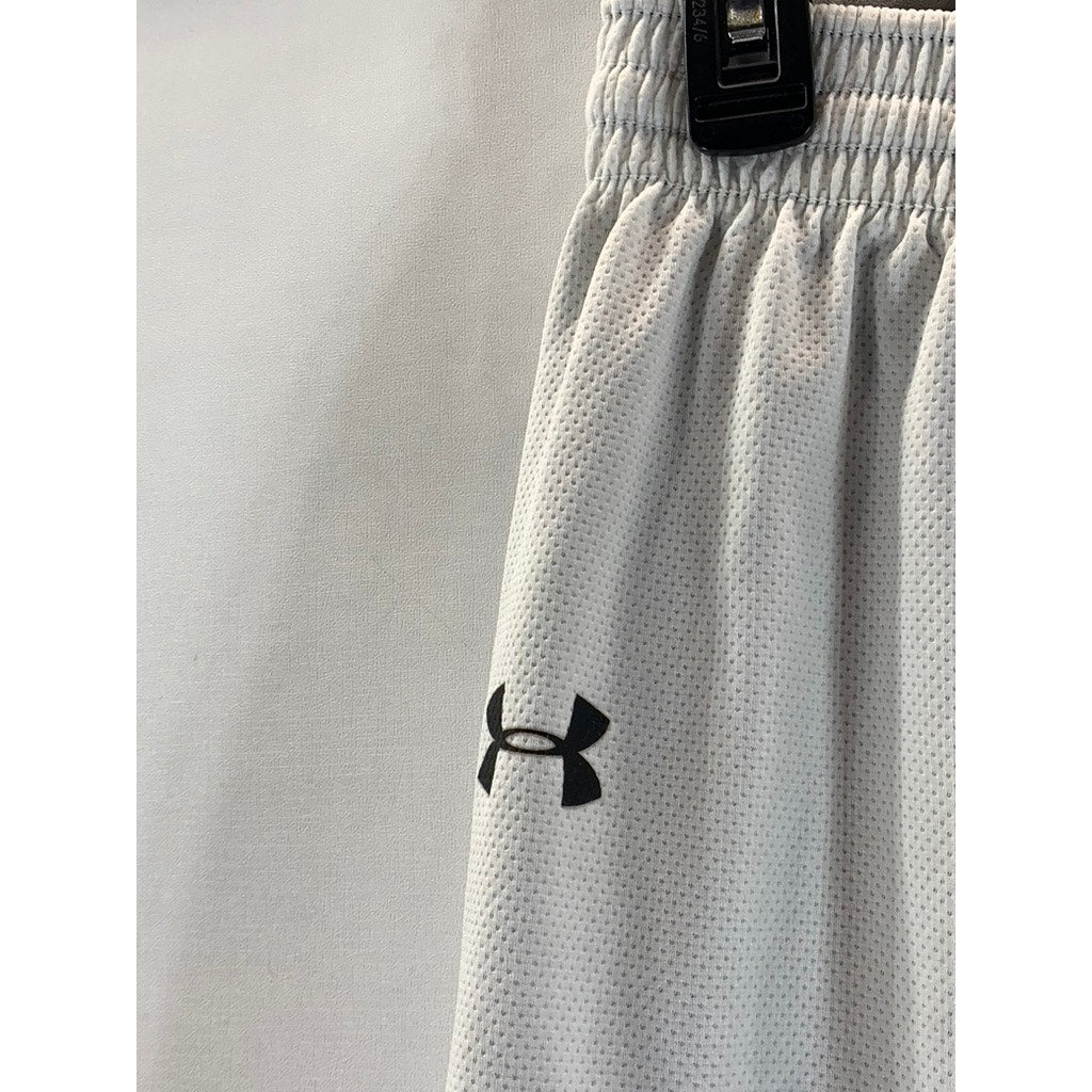 UNDER ARMOUR Youth Black/White Reversible Pull-On Shorts SZ Y/L